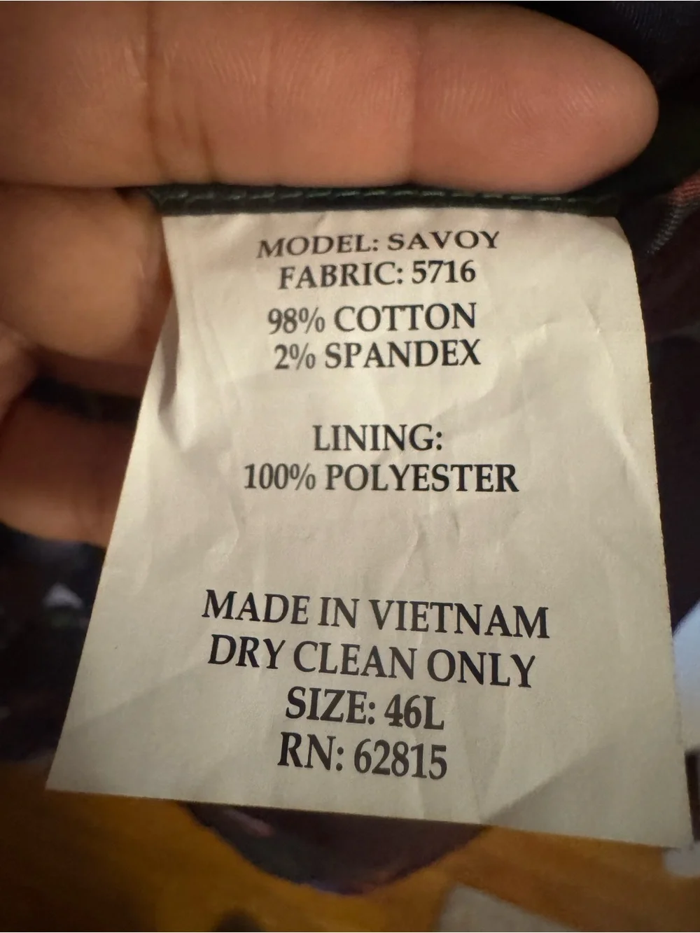 Savile Row sophisticated men’s